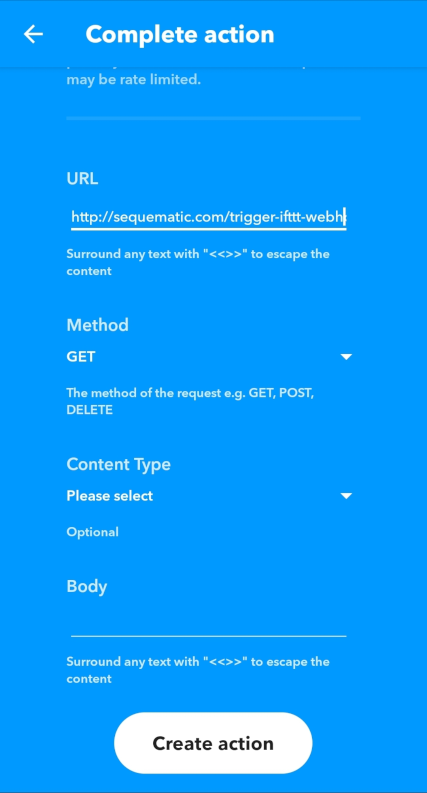 Enter the URL for your sequence